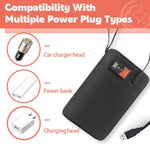 USB Baby Wipe Warmer, Portable Car Wipes Heater Warmer with 30°C to 60°C Adjustable Heating Temperature, Up to 80Pcs Wipes Capacity, for Home, Travel, Camping