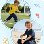 EIVAMIA Toddler Boy Pants Joggers Sweatpants for Baby Boys Soft Casual Cargo Pants with Drawstring Size 6-7Years Black