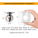 Uxoz Door Knob Safety Cover, 4 Pack Baby Safety Door Handle Cover, Screw Thread Design, Reusable, Reliable Solution to Prevent Kids from Popping Off the Covers