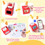 iHeartYard AI Voice-Powered Sticker Printer for Kids, Inkless|Wireless|Rechargeable Portable AI Mini Sticker Maker Machine for DIY Arts and Crafts, 3 4 5 6 7 8 9 10 11 12 Year Old Kid Birthday
