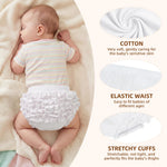 Durio Baby Girl Shorts Soft Baby Girl Newborn Essentials Z White & White 0-6 Months