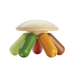 PlanToys® Flexi Jellyfish Wooden Sensory Toy | Montessori Grasping Activity for Tactile Exploration, Coordination & Focus | Eco-Friendly Toy for Early Development