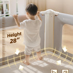Bed Rails for Toddlers 3 Pack, Thickened & Reinforced Baby Rail Guard with No-Nail Design, Height Adjustable Toddler Rails for King Size, Kids Safety Bed Side Rails,Grey (74.8x78.7x78.7in)