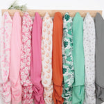 The Peanutshell 4-Pack Fitted Crib Sheet Set - Super Soft & Breathable Baby Girl Crib Sheets, Nursery Decor, Fit for Standard Mattress Cover- Whimsical Floral