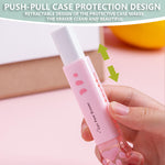 PANDENNER 4Pcs Cute Stationery Set,Kawaii School Supplies,Including 2 Retractable Erasers and 2 Pencil Sharpeners, for Kawaii Office School Home Supplies(Eraser and 2Pcs)