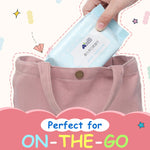 Beitier Baby Wipes, Unscented Wet Wipes 480 Count, 99.9% Water Wipes, Thick and Soft, Gentle for Sensitive Skin, Perfect for babies and adults on the go (24 Pack)