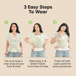 KeaBabies Baby Wrap Carrier - All in 1 Original Baby Carrier Newborn to Toddler Sling, Easy to Wear, Hands Free Bonding, Lightweight, Breathable Infant Wraps (Chevron Maze)