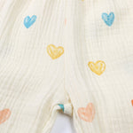 MYGBCPJS Baby Boys Girls 2 Pack Cotton Linen Long Bloomers Graphic Printed Trousers Ankle Length Kids Elastic Waist Pants