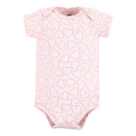 Hudson Baby Unisex Baby Cotton Bodysuits, Girl Mommy Pink Navy, Newborn