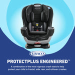 Graco Extend2Fit Convertible Car Seat, Rear-Facing and Forward-Facing, Extended Rear-Facing Seat Option, Redmond, Ideal for Newborns, Infants, and Toddlers