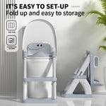 Potty Training Seat for Toddlers, 2 in 1 Potty Training Toilet with Anti-Slip Pad Step Stool, Toddler Toilet Seat for Boys and Girls (Include 2 Ducks)