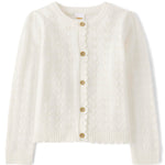 Gymboree,and Toddler Long Sleeve Cardigan Sweaters,Classic White,18-24 Months