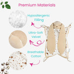 Bunny Lovey Security Blanket – Safe and Soft Toddler, Infant Lovey for Comfort & Cuddles, Newborn Snuggle Toy, Neutral Baby Gift for Boys or Girls. Big Size 16in.