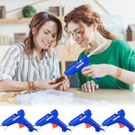 4 Pieces 100w Full Size Hot Glue Gun Heavy Duty Hot Glue Gun Kit for DIY Crafts Projects Home Repair(Blue)