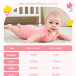 TURMEWU Unisex Baby Bodysuit 2 Pack, 100% Organic Cotton Short Sleeve Clothes, Ultra Soft Newborn Essentials for Boys & Girls, Pink, 6-9 Months