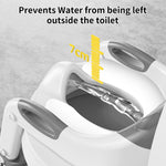 KYYOKE Potty Training Toilet, Adjustable Toddler Toilet Seat and Step for Kids, 2 in 1 Toilet Steps for Toddlers,Non Slip & Space Efficient & Splash Guard
