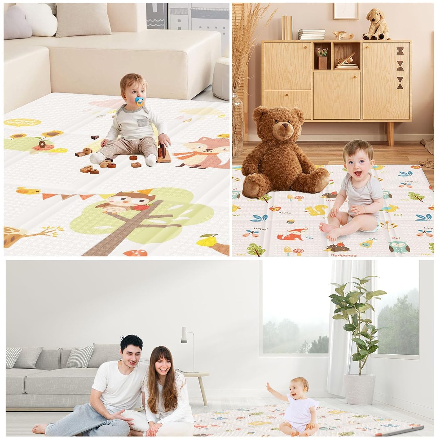 Mat 50 XVISHX Baby Play Mat, 50 x 50 Inch - Play Mats - XVISHX - Baby and Toys ...