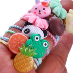 100pcs Mix Colors Girl's Elastic Hair Ties Soft Rubber Bands Hair Bands Holders Pigtails Hair Accessories for Girls Infants Toddlers Kids Teens and Children 100A