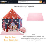 Large Girls Play Tent Princess, Boys Castle Kids Playhouse Indoor Outdoor Toddler Teepee | American Style Design, Age 3-8| Detailed Instructions| Colorful Package| Christmas Birthday Gift red