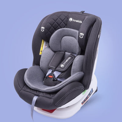 Innokids Infant to Toddler Head and Body Support Pillow, Infant Car Seat Insert Cushion Pad, Headrest with Adjustable Height, Perfect for Baby Car Seats, Strollers, Carriers (Gray)