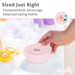 Re-Play 12 oz. Toddler Bowls Set of 3 - Kids Deep-Walled, Durable & Reusable Snack and Meal Bowls, Dishwasher & Microwave Safe, BPA-Free, Made in USA from Recycled Plastic, Princess