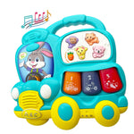 Baby Music Toys 12-18 Months, Animal Baby Piano Musical Light Infant Toys Toddlers Early Education Birthday Gift for 1 2 Year Old Girls Boys (car)