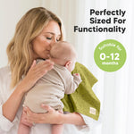 Organic Burp Cloths Baby Boy, Girl - 6-Pack Large 100% Cotton Burping Cloths for Babies, Spit Up Rags, Super Absorbent, Ultra Soft Newborn Rag, Gender Neutral, Machine Washable, Durable (Mesozoic)