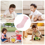Boonbery Baby Knee High Socks Girl Non Slip Toddler Stockings Cotton Bow Ruffle Newborn Long Socks Infant Dress Sock 0-6M/6-12M/1-3Y
