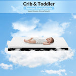 Crib Mattress, 52 x 27 Dual-Sided Memory Foam Baby and Toddler Mattress, Triple Layer Toddler Bed Mattress with Waterproof, Breathable, Removable Machine Washable Cover, Baby Mattresses for Crib