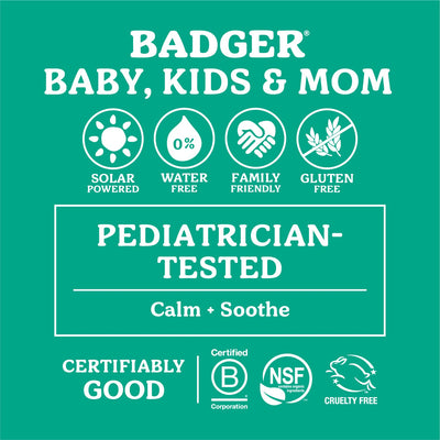 Badger Diaper Cream, 99% Organic Diaper Rash Cream for Baby, Zinc Oxide Ointment w/Soothing Calendula Cream for Sensitive Baby Skin, 2.9 fl oz