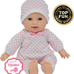 11 inch Soft Body Boy Baby Doll in Gift Box - Doll Pacifier Included -Toy Dolls for Boys and Toddlers (Caucasian)