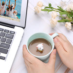 Kitten Ceramic Cup Hidden 3D Animal Inside Mug,8 oz Cartoon Handmade Coffee Mug, Lovely Mug for Christmas, Birthday, Valentine's Day Gifts, Surprise Gifts for Friends and Families (Kitten 8oz)