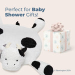 Bearington Collection Lil' Gilly (30 Inch) Cow Tummy Time Mat - Cow Baby Blanket - Pillow for Baby