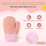3 Pack Baby Mittens for Toddler Girls Boys, 2 Size Winter Mitten Gloves for Baby Infant Newborn Kids, Unisex Warm Fleece Lined Gloves Hand Mittens for Cold Weather-03