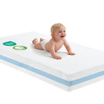 voomf Crib Mattress, Dual Sided Memory Foam Baby Toddler Bed Mattress, 52" x 27.6" x 5.5" Soft Breathable Mattresses with Removable Machine Washable Cover, Fits Standard Cribs&Toddler Beds