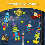 Imagimake Window Art for Kids - Rocket | Suncatcher Kits for Boys, Arts and Crafts for Ages 5-7 | Toys for Boys & Girls Ages 6-8-10-12 | Birthday Gifts for 5 6 7 8 9 10 11 12 Years Old Boys & Girls