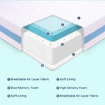 voomf Crib Mattress, Dual Sided Memory Foam Baby Toddler Bed Mattress, 52" x 27.6" x 5.5" Soft Breathable Mattresses with Removable Machine Washable Cover, Fits Standard Cribs&Toddler Beds