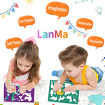 30 Pieces Drawing Stencils Set for Kids, Plastic Drawing Painting Stencil Templates for Kids Crafts School Art Projects, Journal Stencil with 400+ Images