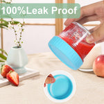 Eascrozn 6 Pack Glass Baby Food Storage Containers, 4 oz Glass Jars with Lids, Small Baby Food Jars, BPA Free Baby Snack Containers, Microwave, Dishwasher and Freezer Safe