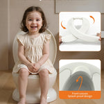 PipNest Realistic Potty Training Toilet - Flushing Sounds, Wipes Storage, Disposable Liners, Easy to Clean for Toddler Boys and Girls, White
