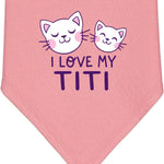 inktastic I Love My Titi Baby Bandana Bib
