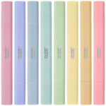 BLIEVE Aesthetic Cute Highlighters No Bleed Through, Dual Tip 8 Pack, Pastel Colors For Bible & Journaling