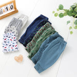 Hakochia Soft and Comfy 100% Cotton Baby Pants for Baby Boys and Girls with Ample Diaper Room 0-12 Months