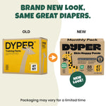 DYPER Toddler Training Pants 4T-5T for Boys & Girls Hypoallergenic,Unscented, Plant-Based & Perfect for Sensitive Skin, Leakproof Potty Training Pants for Day & Overnight Protection