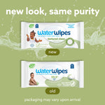 WaterWipes Plastic-Free Textured Clean, Toddler & Baby Wipes, 99.9% Water Based Wipes, Unscented & Hypoallergenic for Sensitive Skin, 60 Count (1 pack)