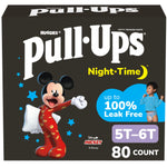 Pull-Ups Boys' Night-Time Potty Training Pants, Size 5T-6T Overnight Training Underwear (46-60 lbs), 80 Ct