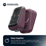 Motorola Nursery PIP12 Baby Monitor Audio Only, Portable and Rechargeable, No WiFi Needed, 1500ft Range HD Sound with Auto Off, Includes Water-Resistant Travel Case