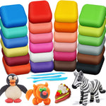 ESSENSON Magic Clay - Air Dry Clay 24 Colors, Modeling Clay for Kids with Tools, Toys Gifts for Age 3 4 5 6 7 8+ Years Old Boys Girls Kids