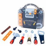 Kiszo Toddler Tool Set - 11 pc Kids Tool Set with Box, Pretend Play Toys for Kids Ages 3-6, Perfect for Christmas & Birthday Gifts