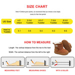 JIASUQI Toddler Boots for Girls Winter Boots for Toddler Boys Brown 5.5-6